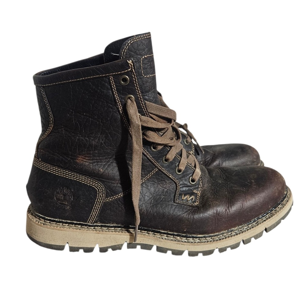 Timberland Britton Hill Waterproof BrownLeather Boot Mens US 10.5